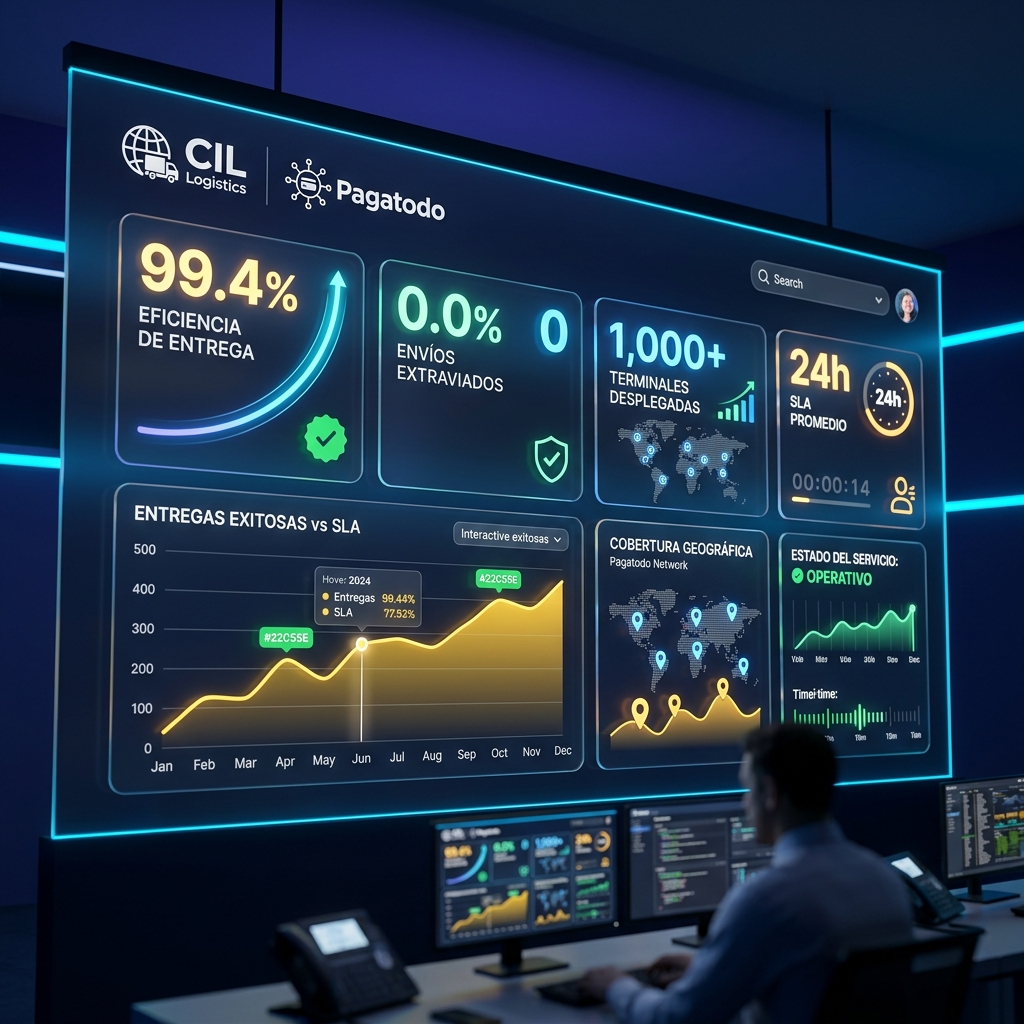 Tablero de control y seguimiento de envíos en tiempo real
